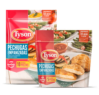 Pechuga de pollo empanizada